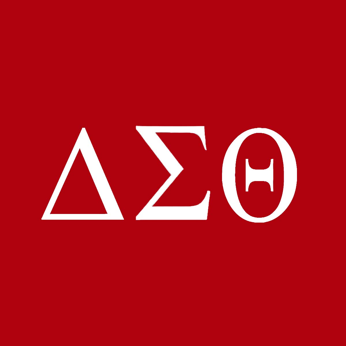 Delta Sigma Theta Sorority Necktie Lightweight Chiffon 48in x 8in - Greek Letters