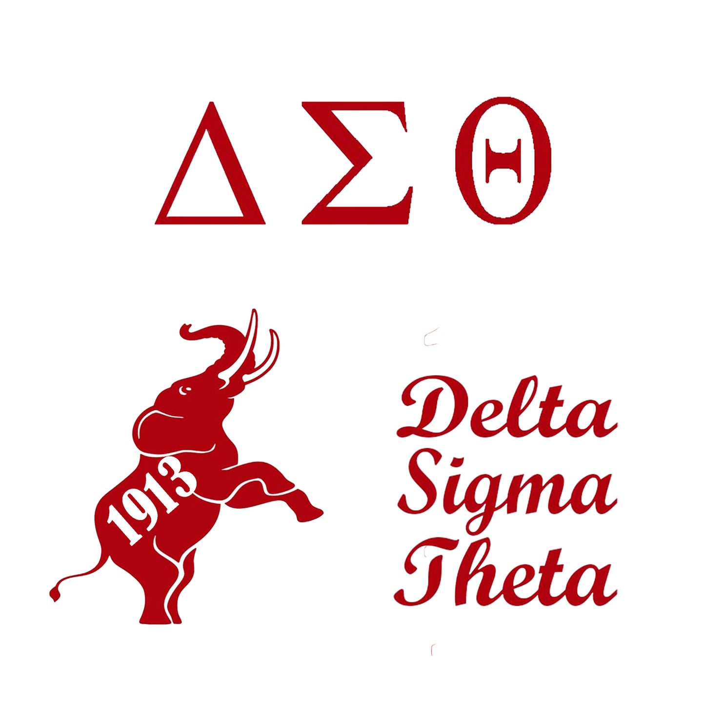 Delta Sigma Theta Sorority Doll Artwork Painting (8in x 10in)