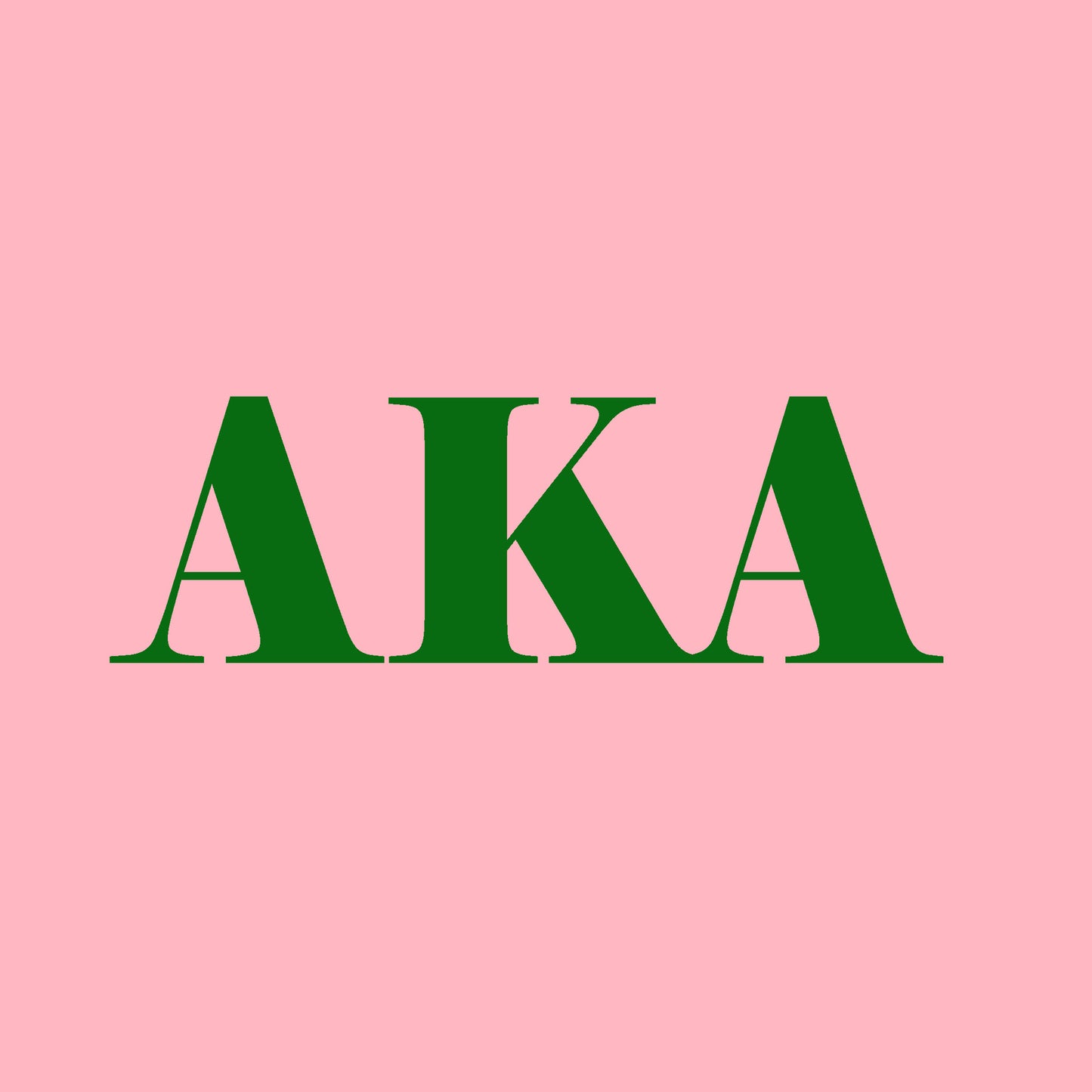 Alpha Kappa Alpha Sorority Paraphernalia Necktie Lightweight Chiffon 48in x 8in