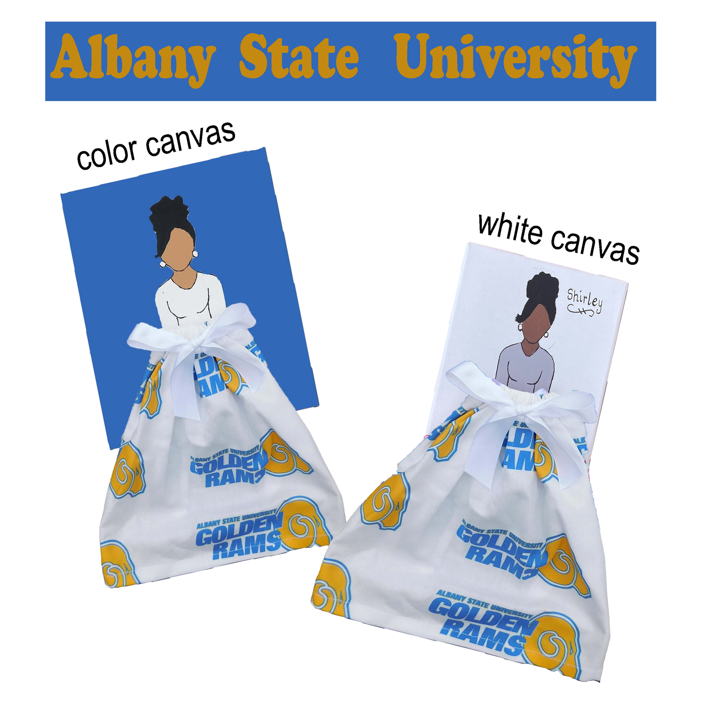 HBCU Doll Artwork Painting (8in x 10in)