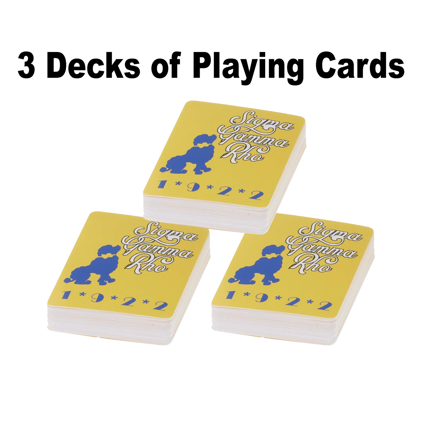 Sigma Gamma Rho Sorority Playing Cards for Gifts, Decoration, Party Games