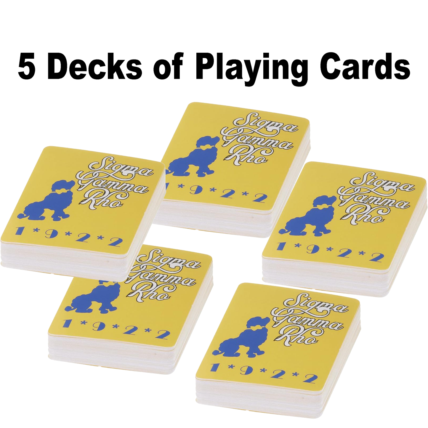 Sigma Gamma Rho Sorority Playing Cards for Gifts, Decoration, Party Games