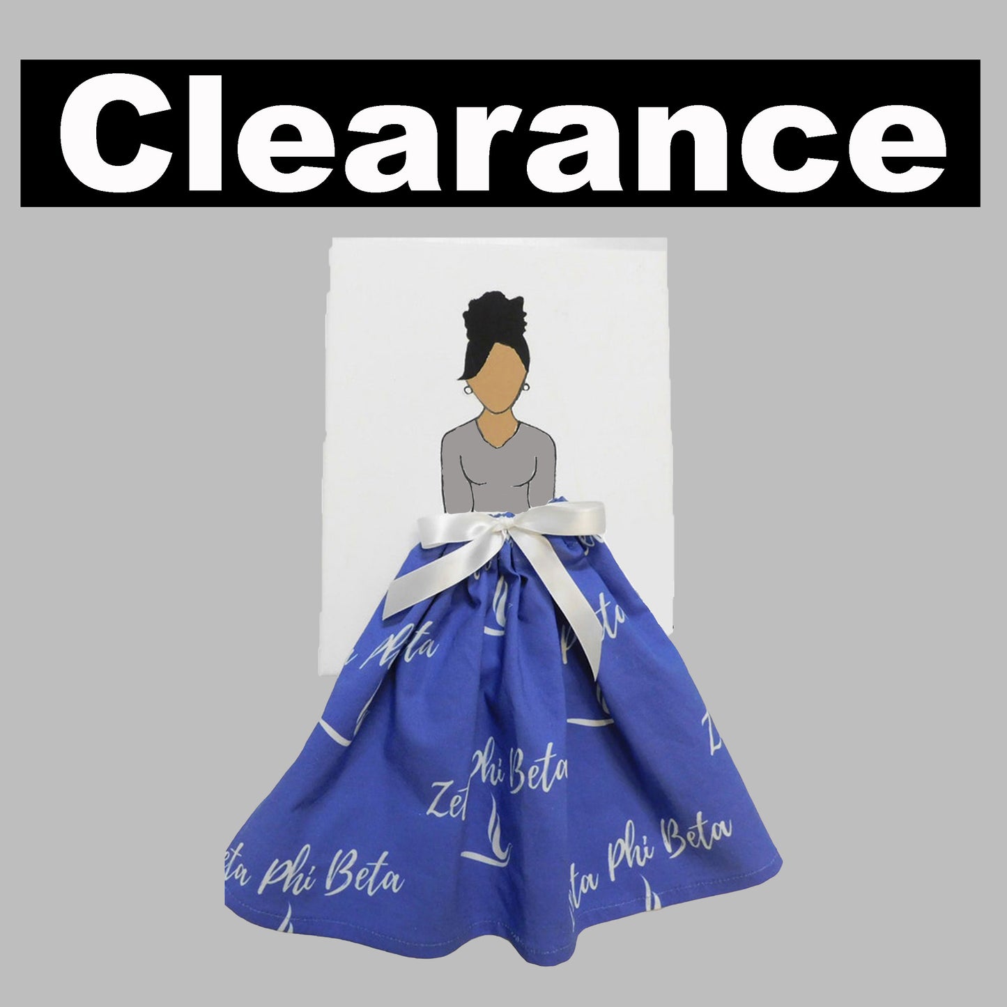 Zeta Phi Beta Sorority Doll Artwork Canvas Painting Clearance (8in x 10in)