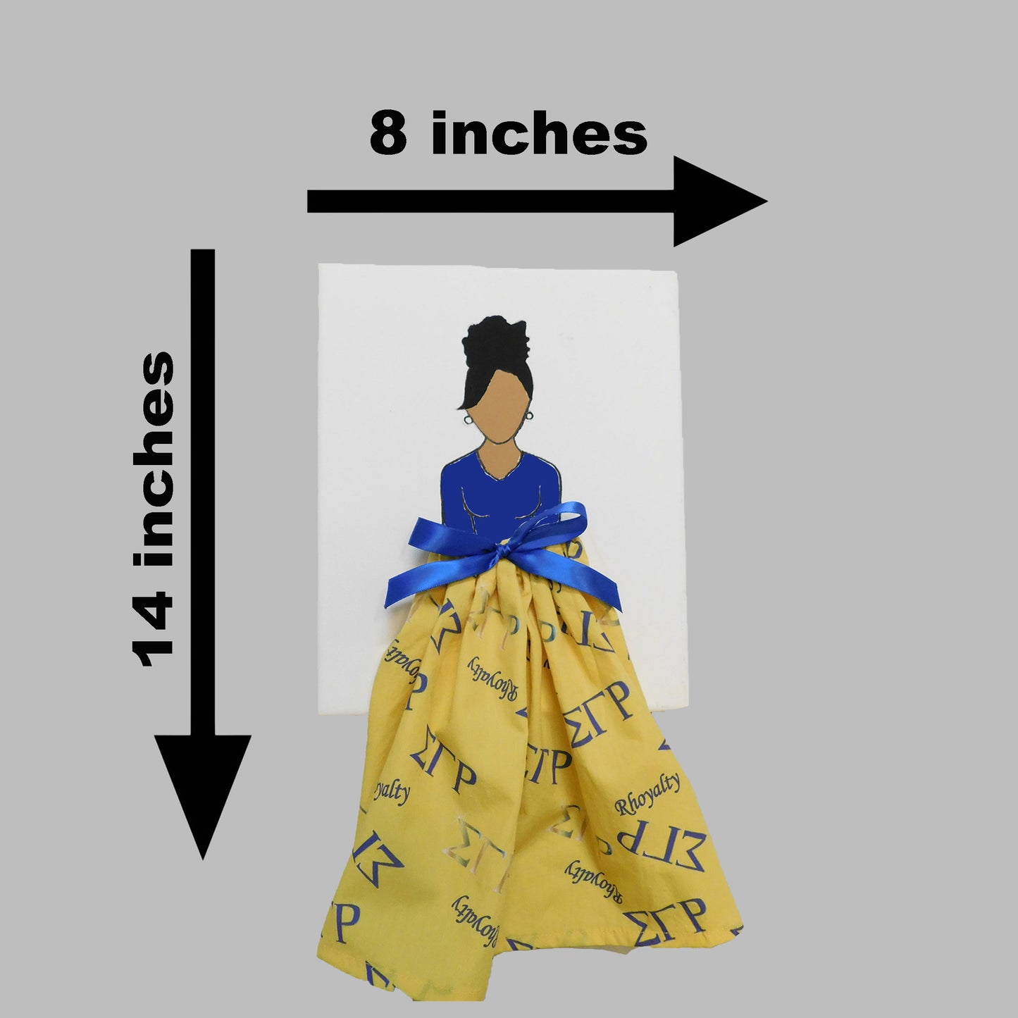 Sigma Gamma Rho Doll Artwork Painting (8in x 10in)