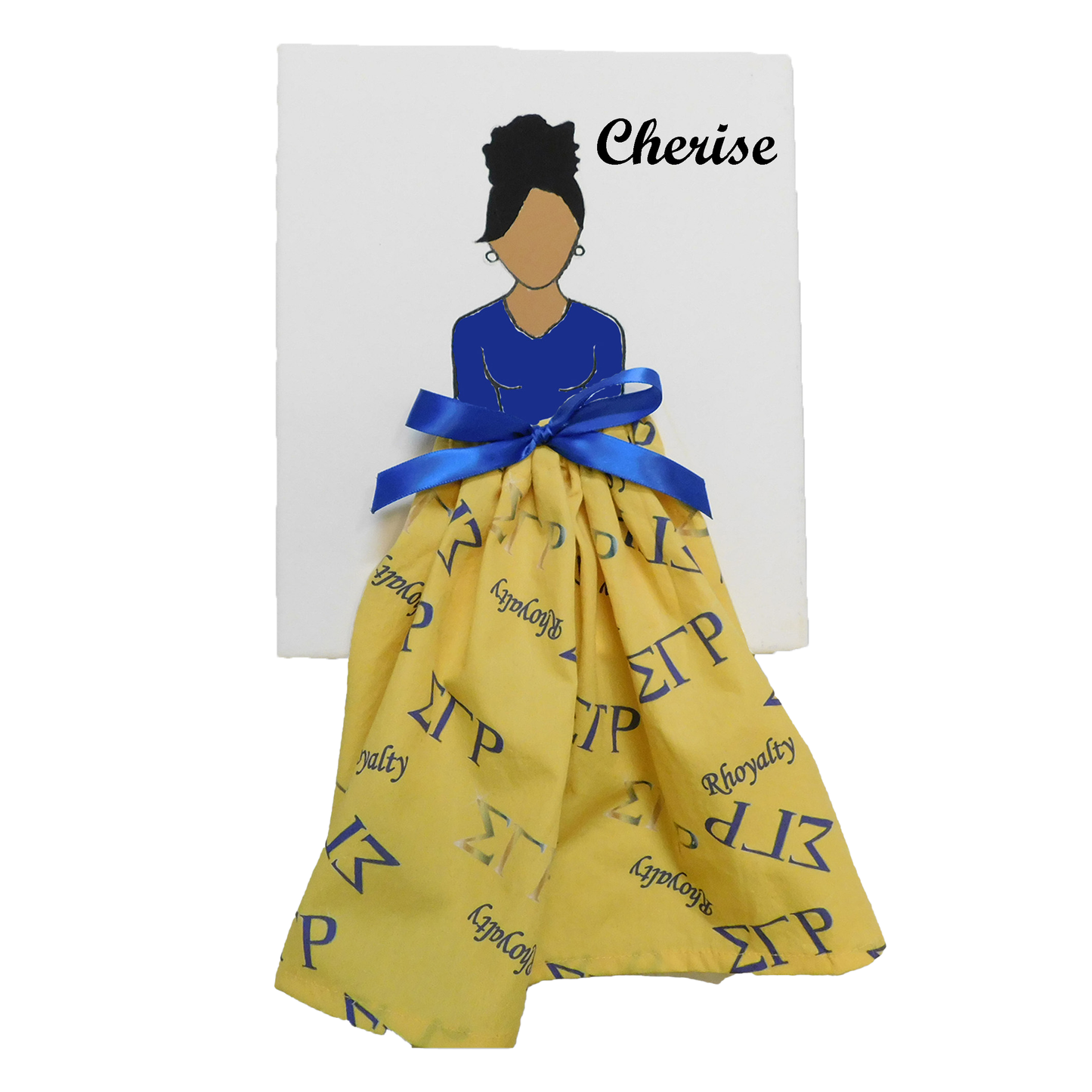 Sigma Gamma Rho Doll Artwork Painting (8in x 10in)