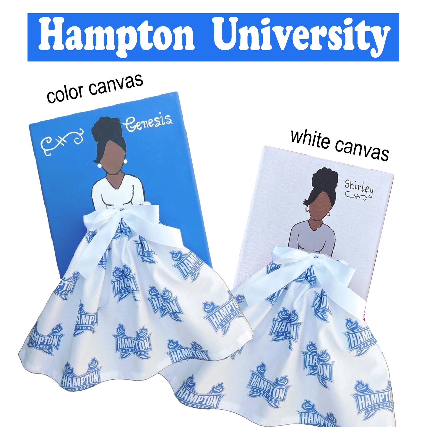 HBCU Doll Artwork Painting (8in x 10in)
