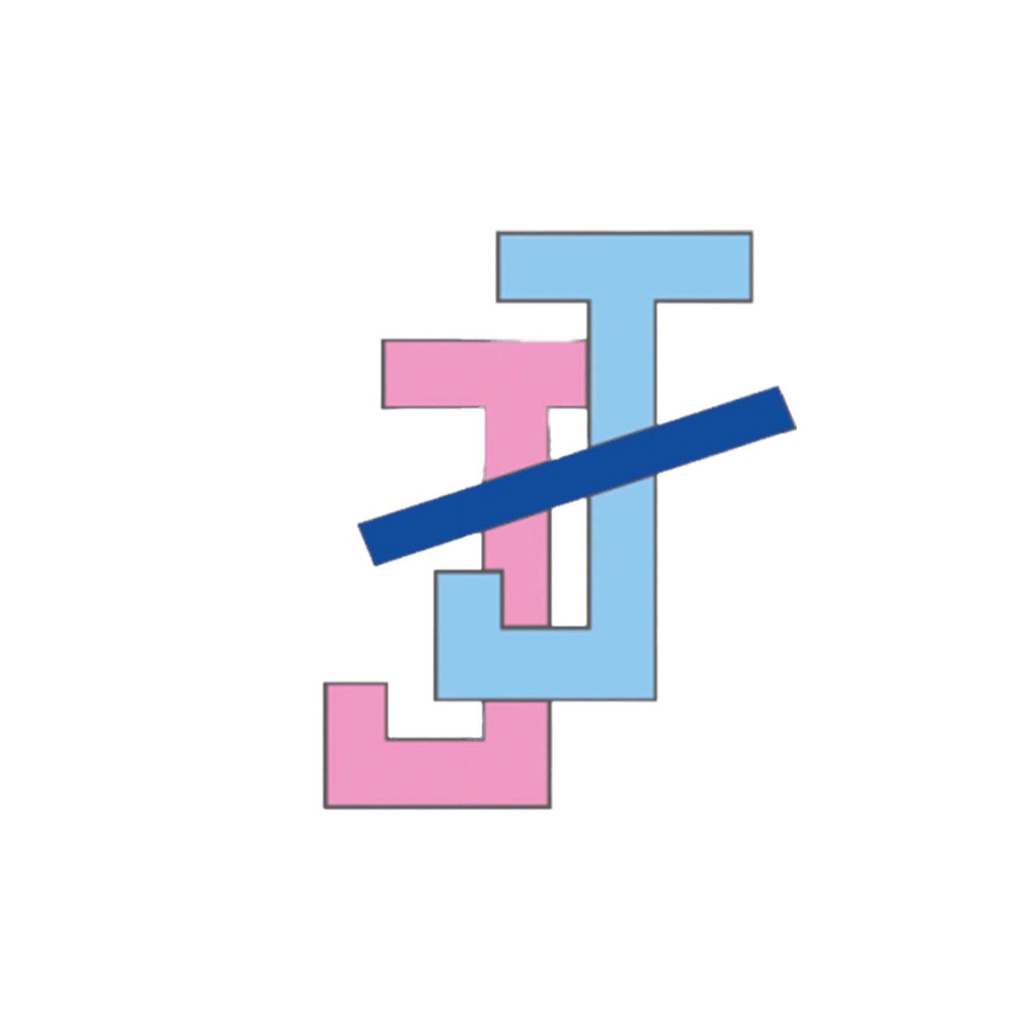 Jack and Jill of America Paraphernalia - Necktie 48in x 8in - Pink Blue