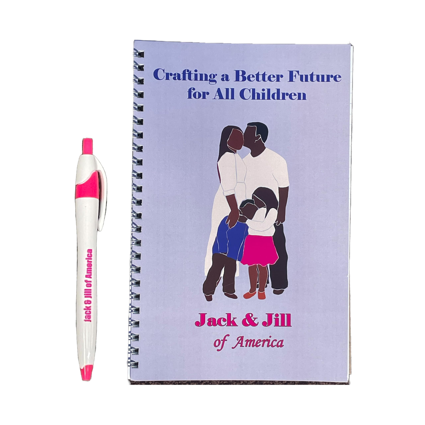 Jack & Jill Organization Pen & Mini-Spiral Notebook Set (8.5inx5.5in)