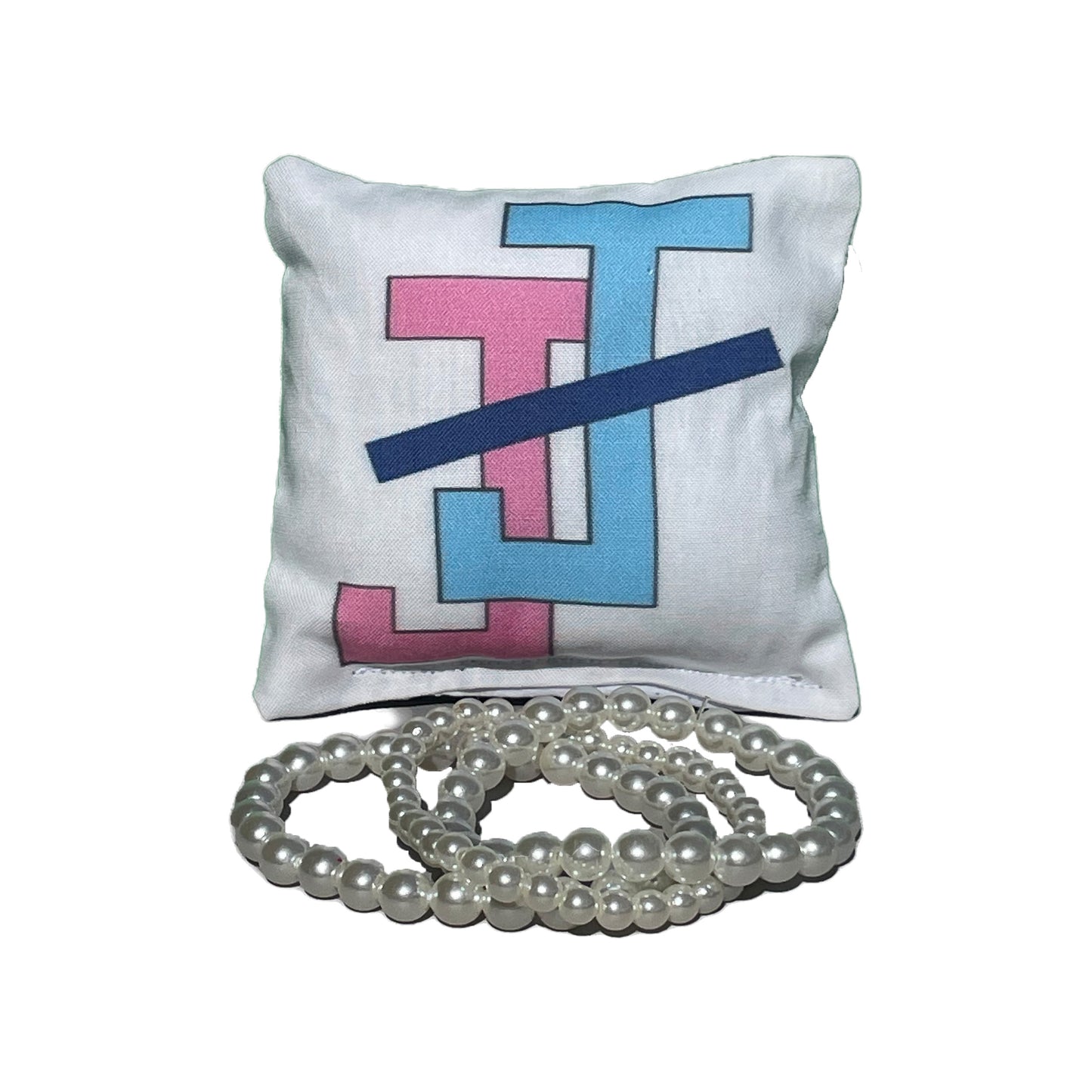 Jack and Jill of America Gift Pearl Bracelet Sets on Jewelry Pillow (4in.x4in.)