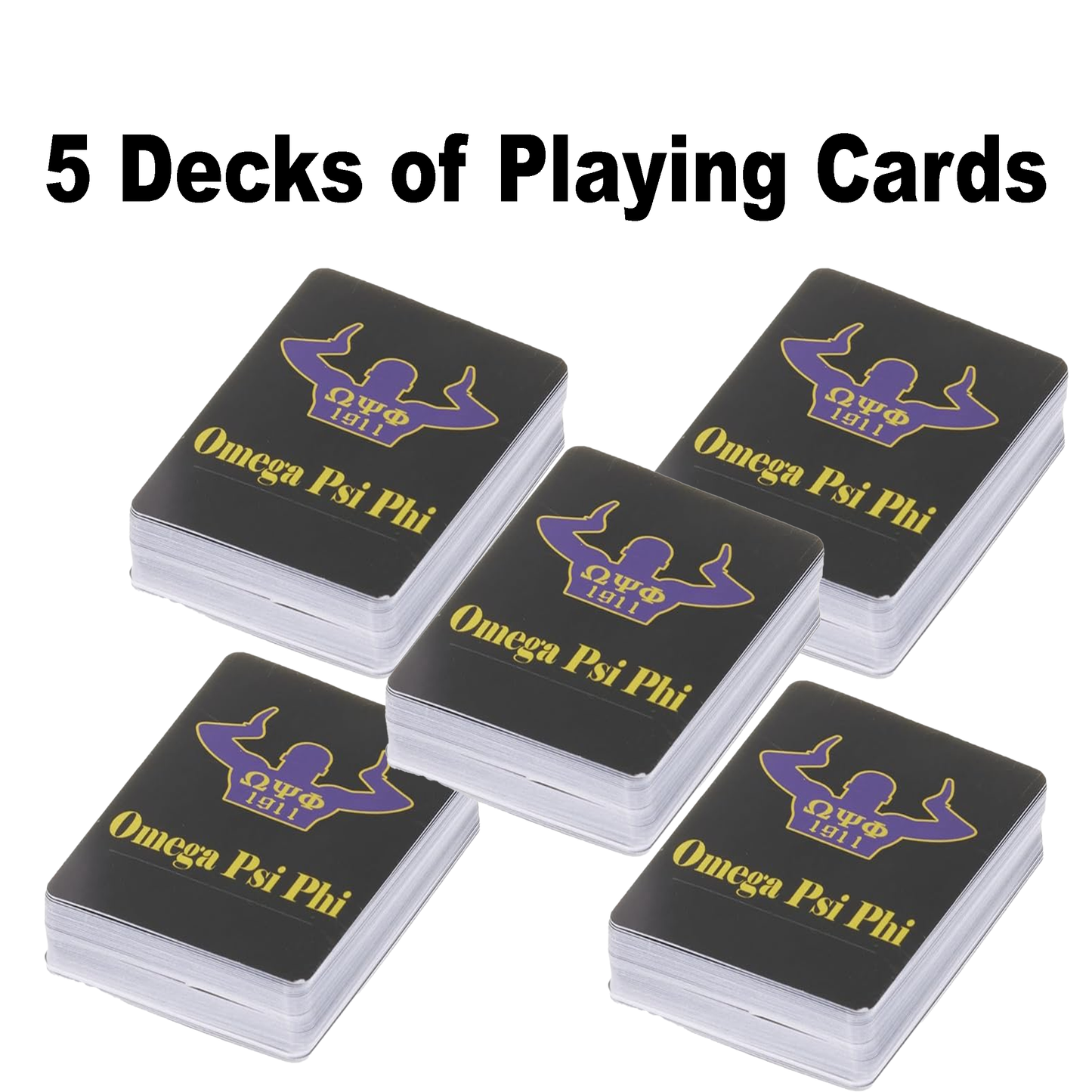 Omega Psi Phi Fraternity Playing Cards for Gifts, Decoration, Party Games for Q Dogs