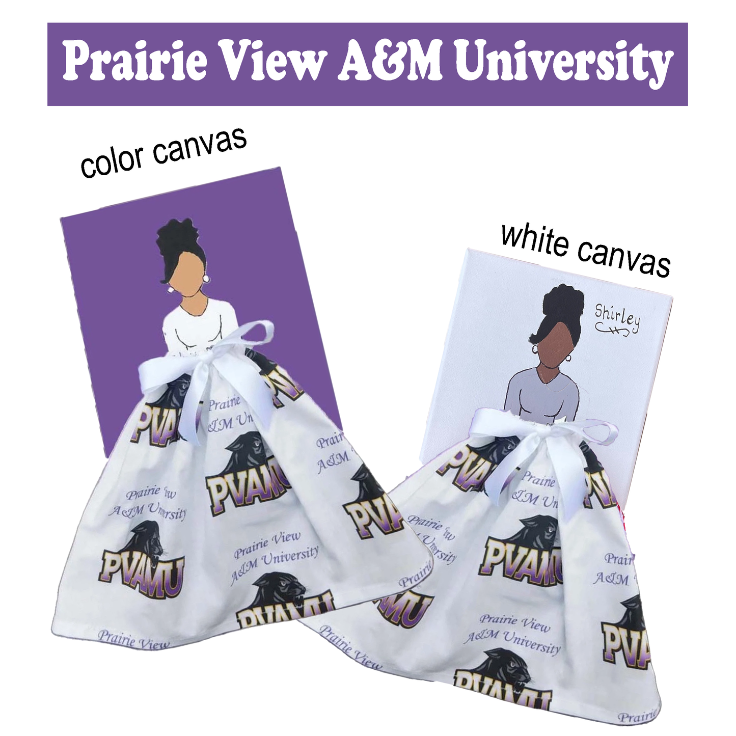 HBCU Doll Artwork Painting (8in x 10in)