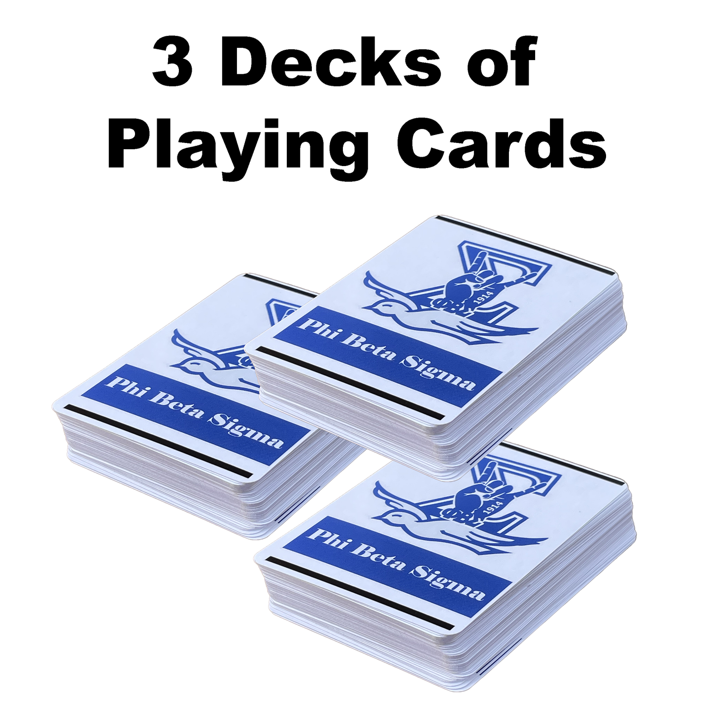 Phi Beta Sigma Fraternity Playing Cards for Gifts, Decoration, Party Games