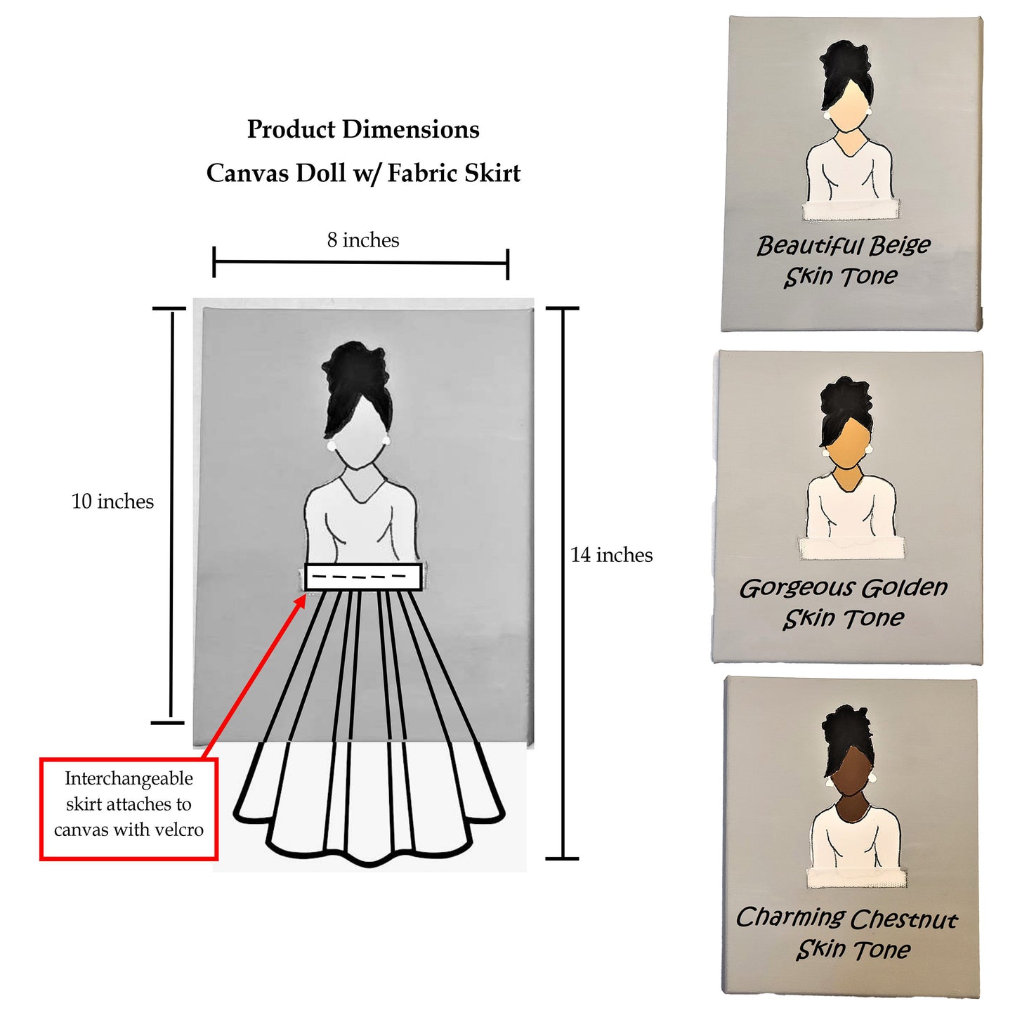 Phi Delta Kappa Doll Artwork Painting (8in x 10in)