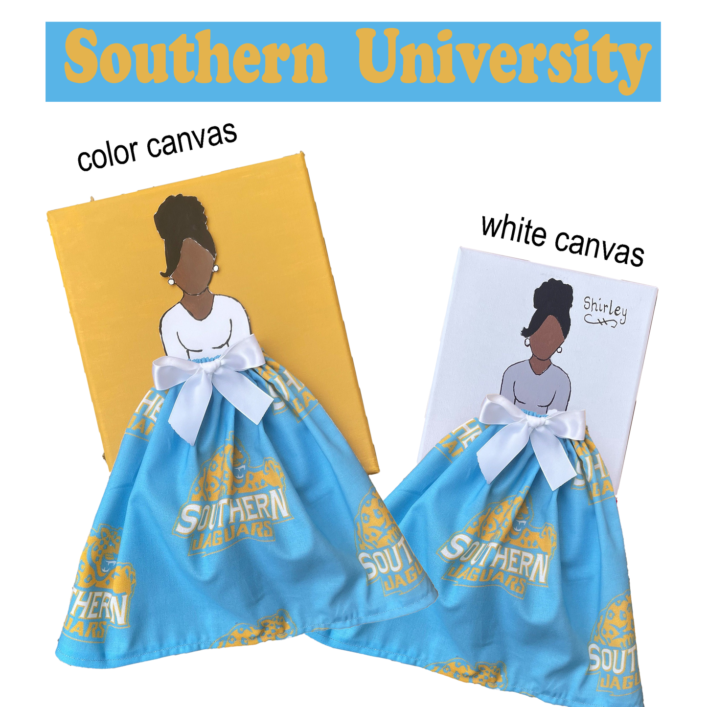 HBCU Doll Artwork Painting (8in x 10in)