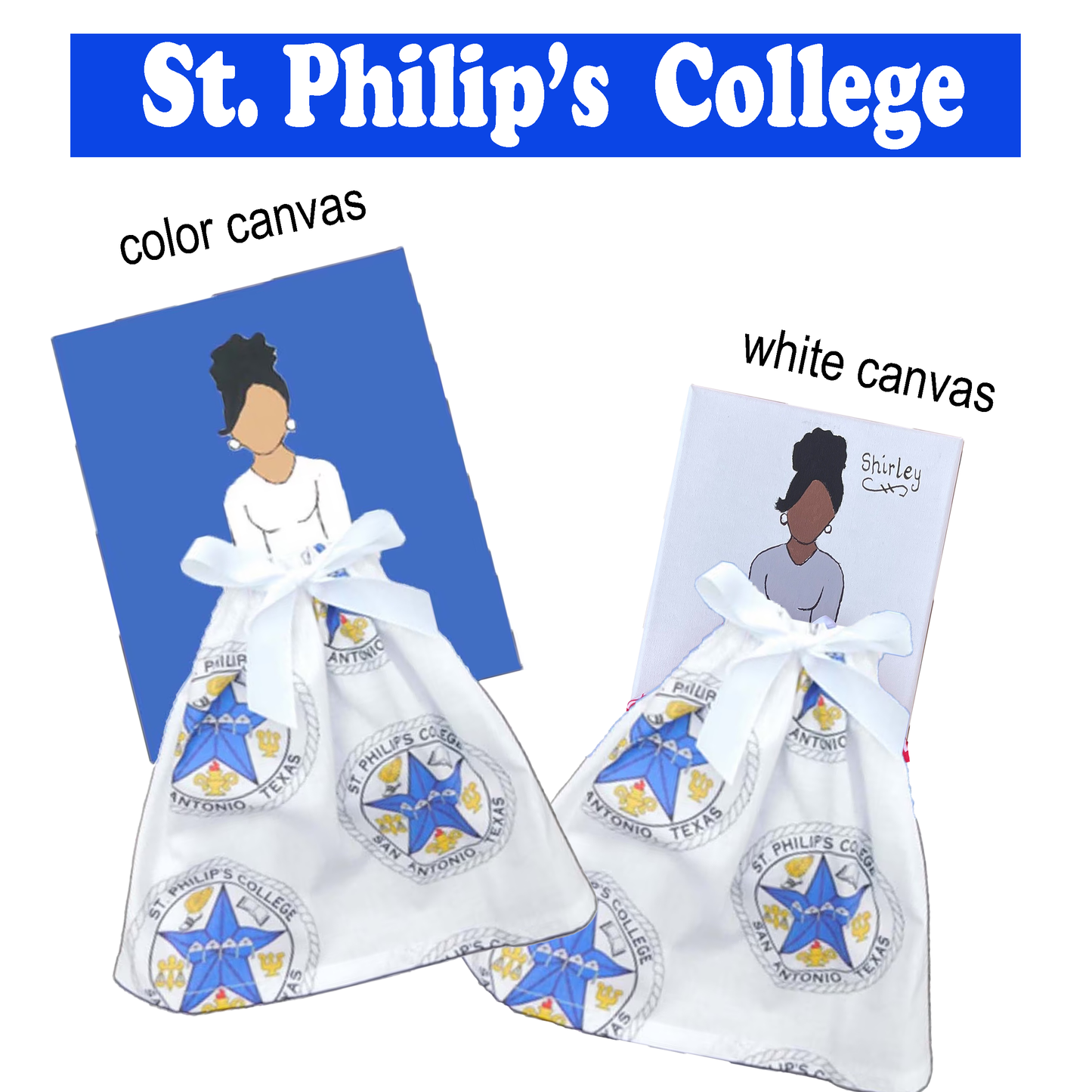 HBCU Doll Artwork Painting (8in x 10in)