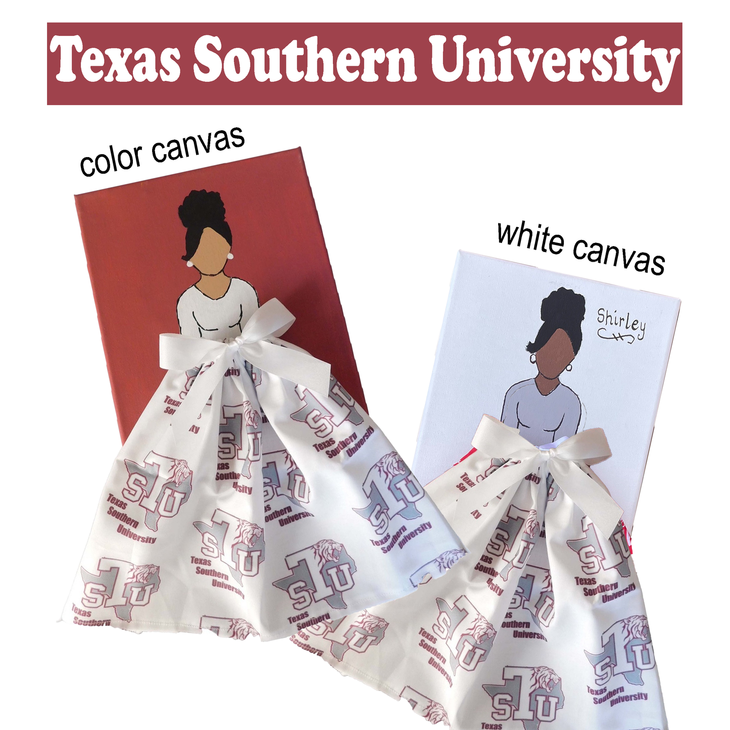 HBCU Doll Artwork Painting (8in x 10in)