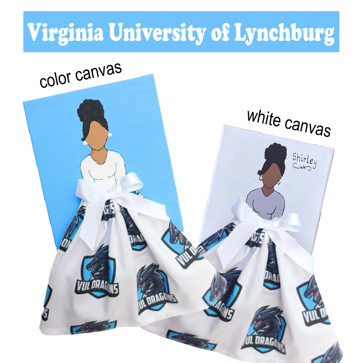 HBCU Doll Artwork Painting (8in x 10in)