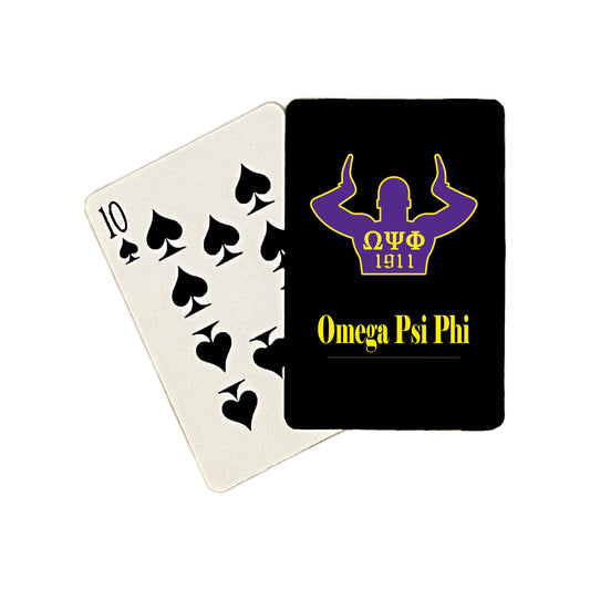 Omega Psi Phi Fraternity Playing Cards for Gifts, Decoration, Party Games for Q Dogs