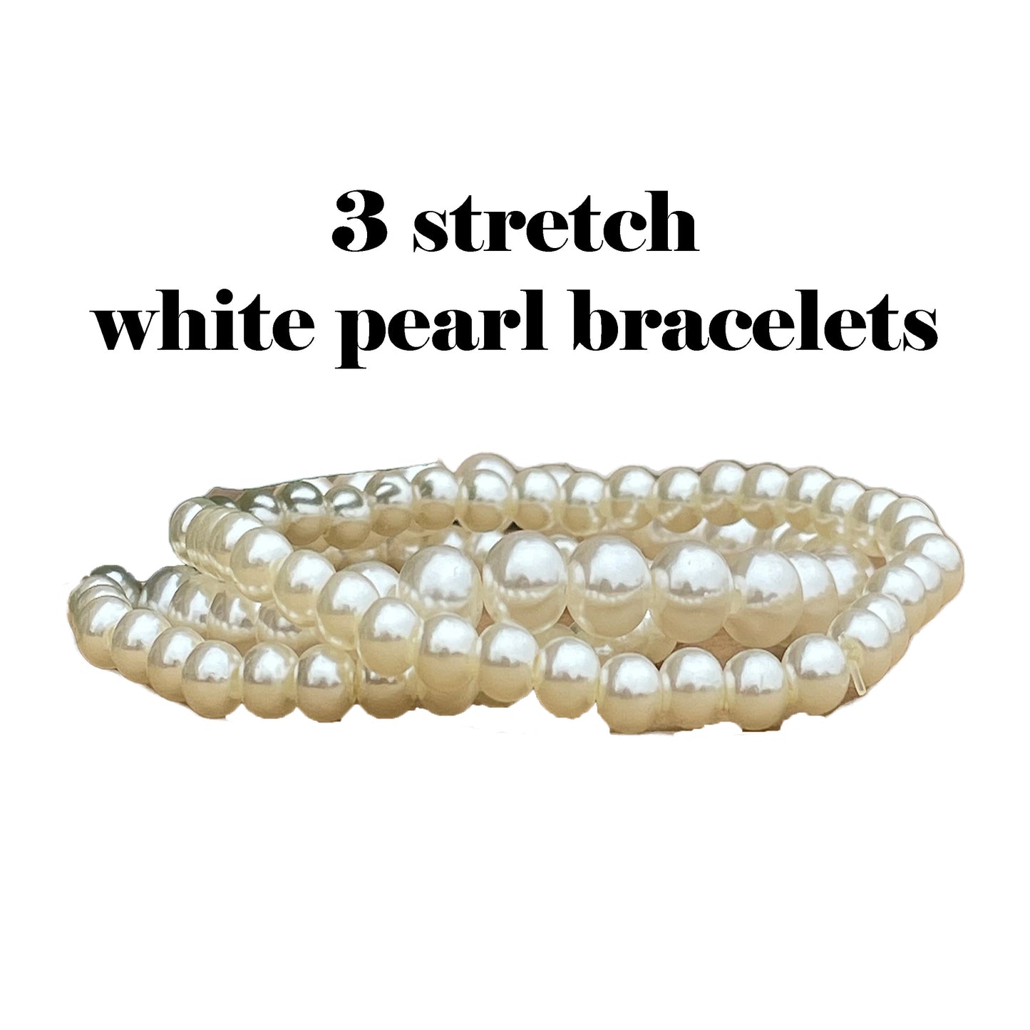 Delta Sigma Theta Sorority Gift Pearl Bracelet Sets on Red and White Jewelry Pillow (4in.x4in.)