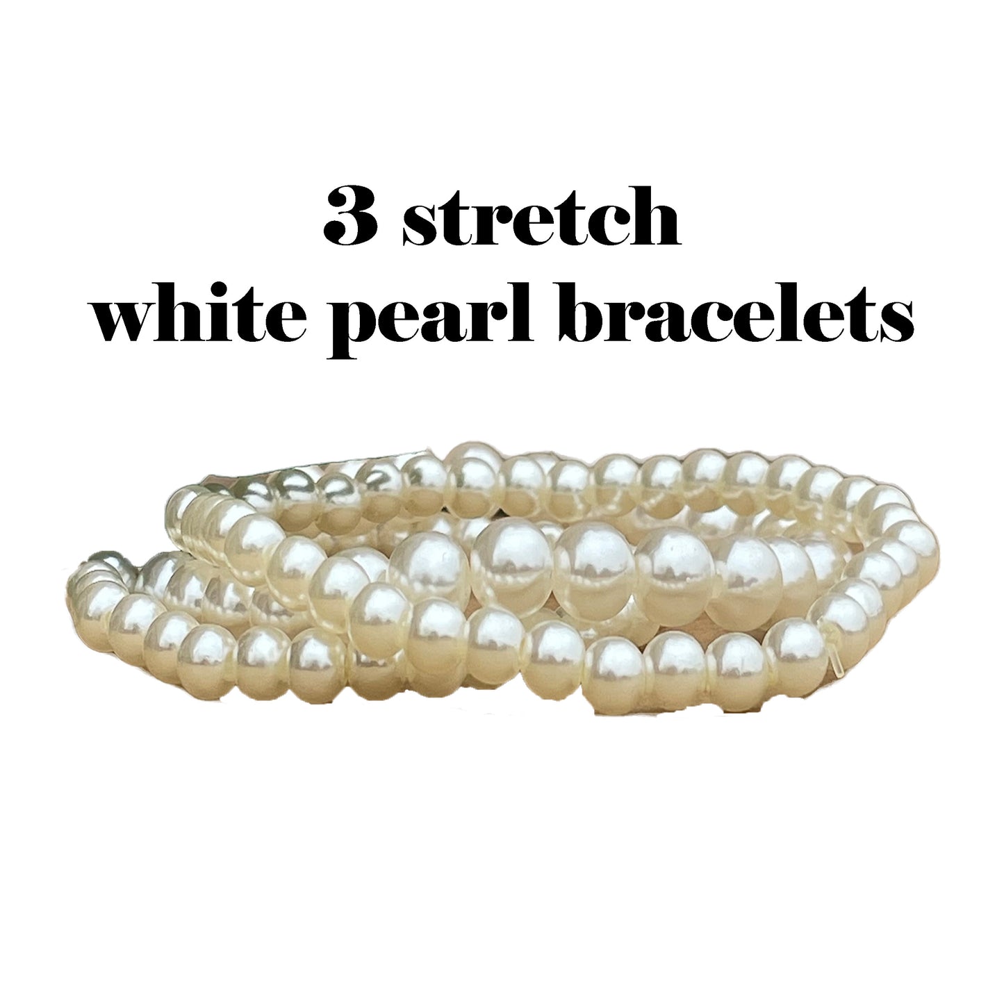 Zeta Phi Beta Sorority Gift Pearl Bracelet Sets on Blue Jewelry Pillow (4in.x4in.)