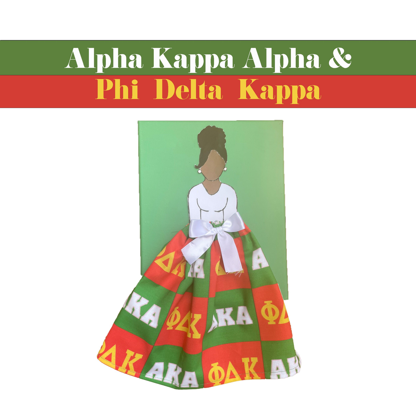 Phi Delta Kappa Doll Artwork Painting (8in x 10in)
