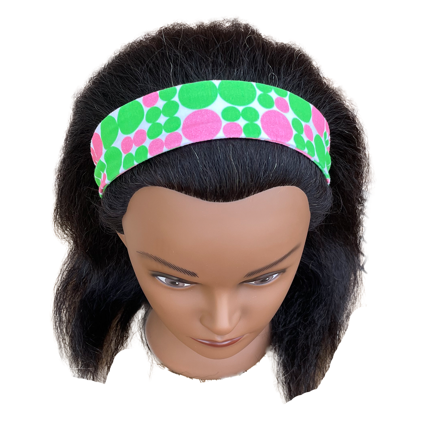 Pink & Green Headband loved by members of Alpha Kappa Alpha Sorority_2in wide