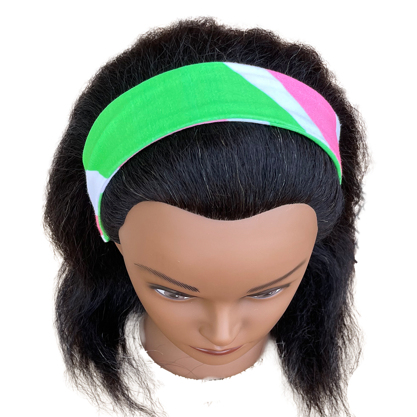 Pink & Green Headband loved by members of Alpha Kappa Alpha Sorority_2in wide