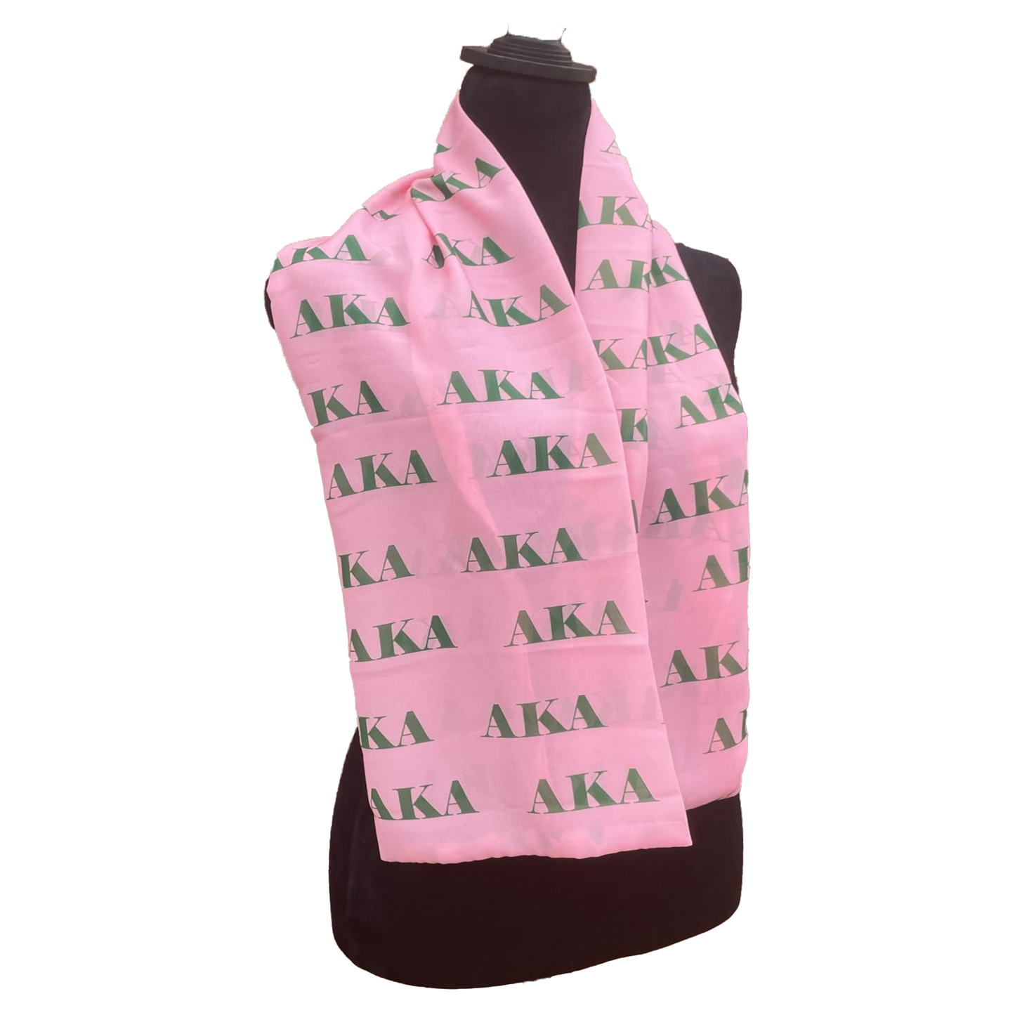 Alpha Kappa Alpha Sorority Paraphernalia Necktie Lightweight Chiffon 48in x 8in