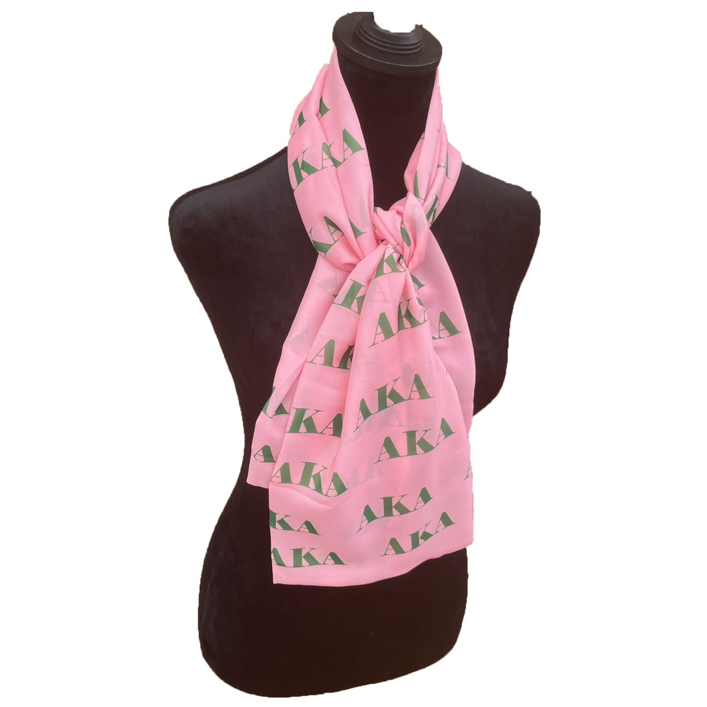 Alpha Kappa Alpha Sorority Paraphernalia Necktie Lightweight Chiffon 48in x 8in