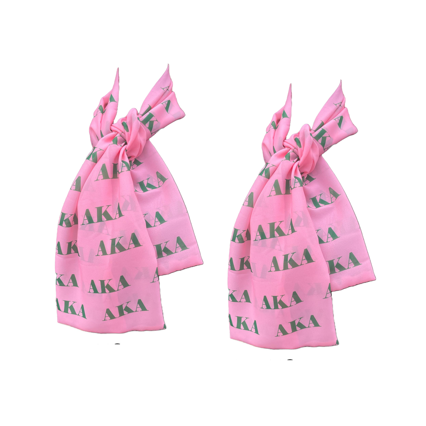 Alpha Kappa Alpha Sorority Paraphernalia Necktie Lightweight Chiffon 48in x 8in