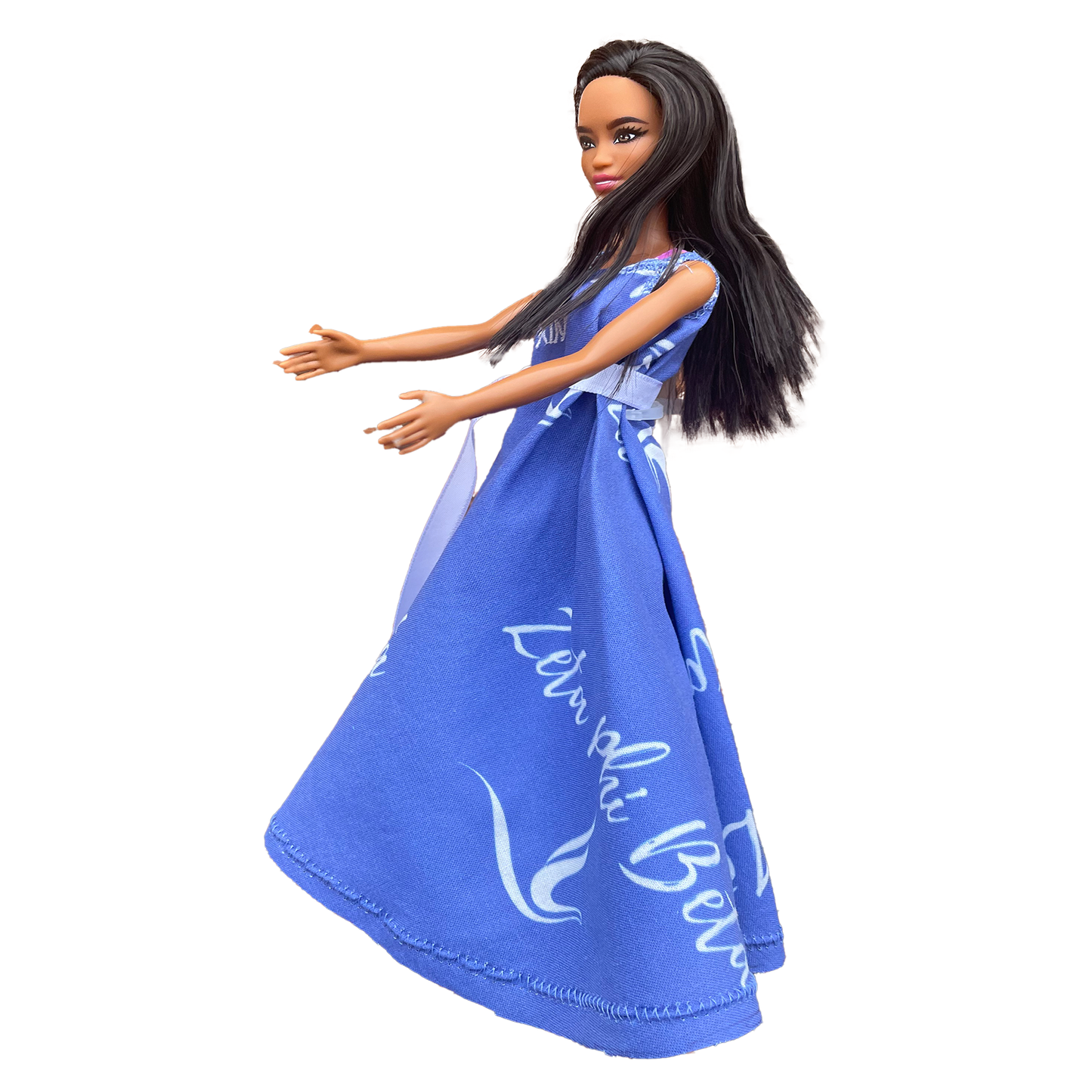Zeta Phi Beta Sorority Barbie Doll_Personalized Dress (12in Tall)