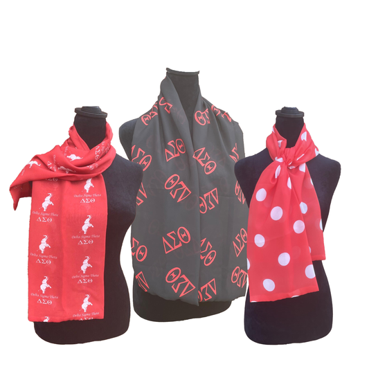 Delta Sigma Theta Sorority - 3 Scarf Set