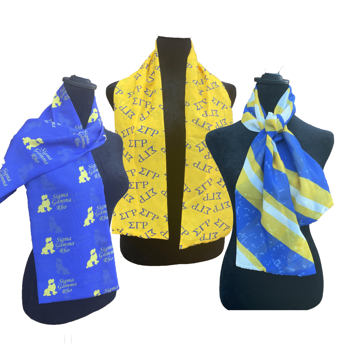 Sigma Gamma Rho Sorority - 3 Necktie Set