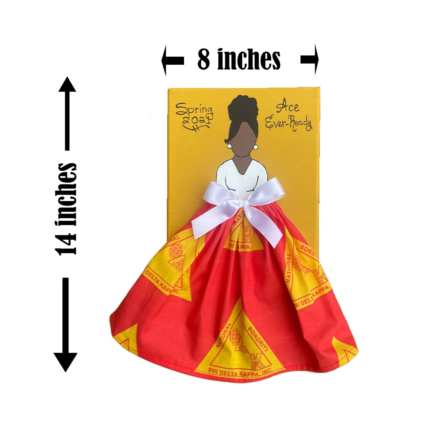 Phi Delta Kappa Doll Artwork Painting (8in x 10in)