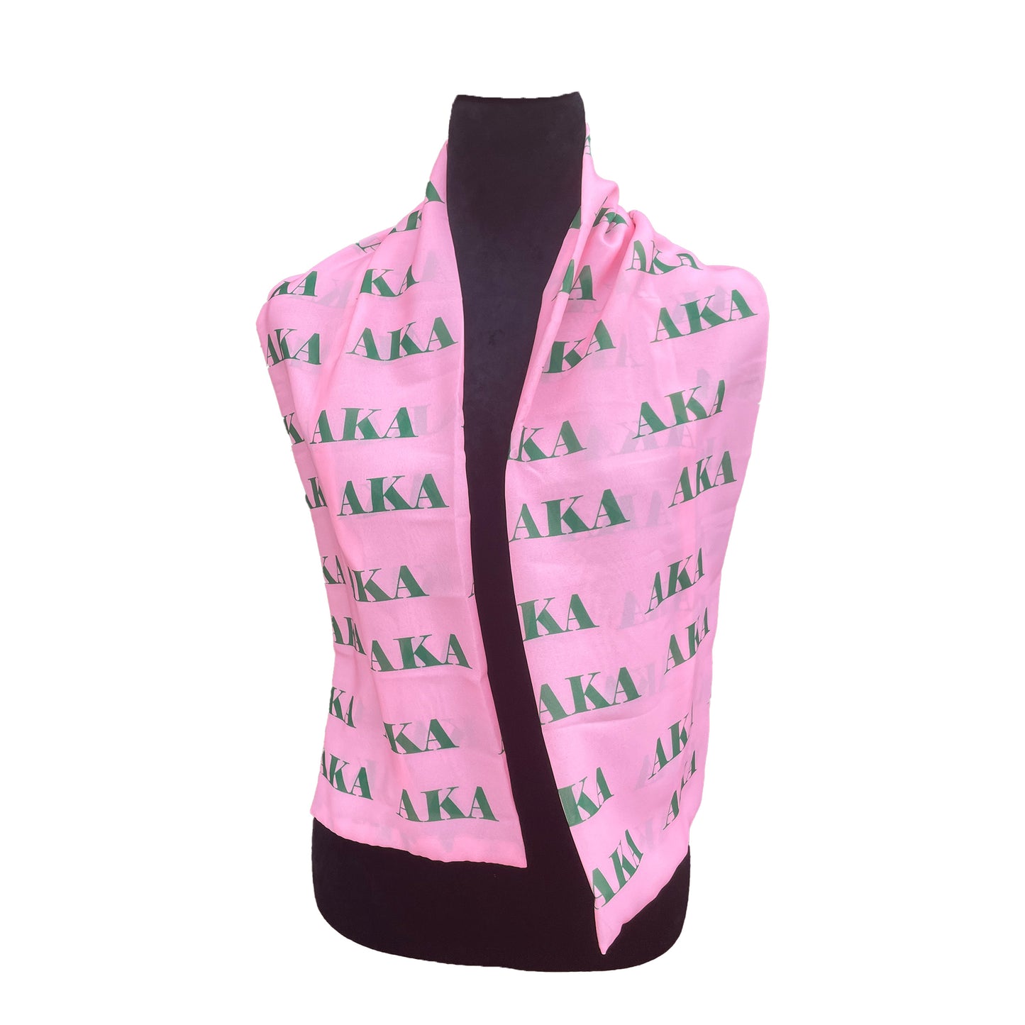 Alpha Kappa Alpha Sorority Paraphernalia Necktie Lightweight Chiffon 48in x 8in