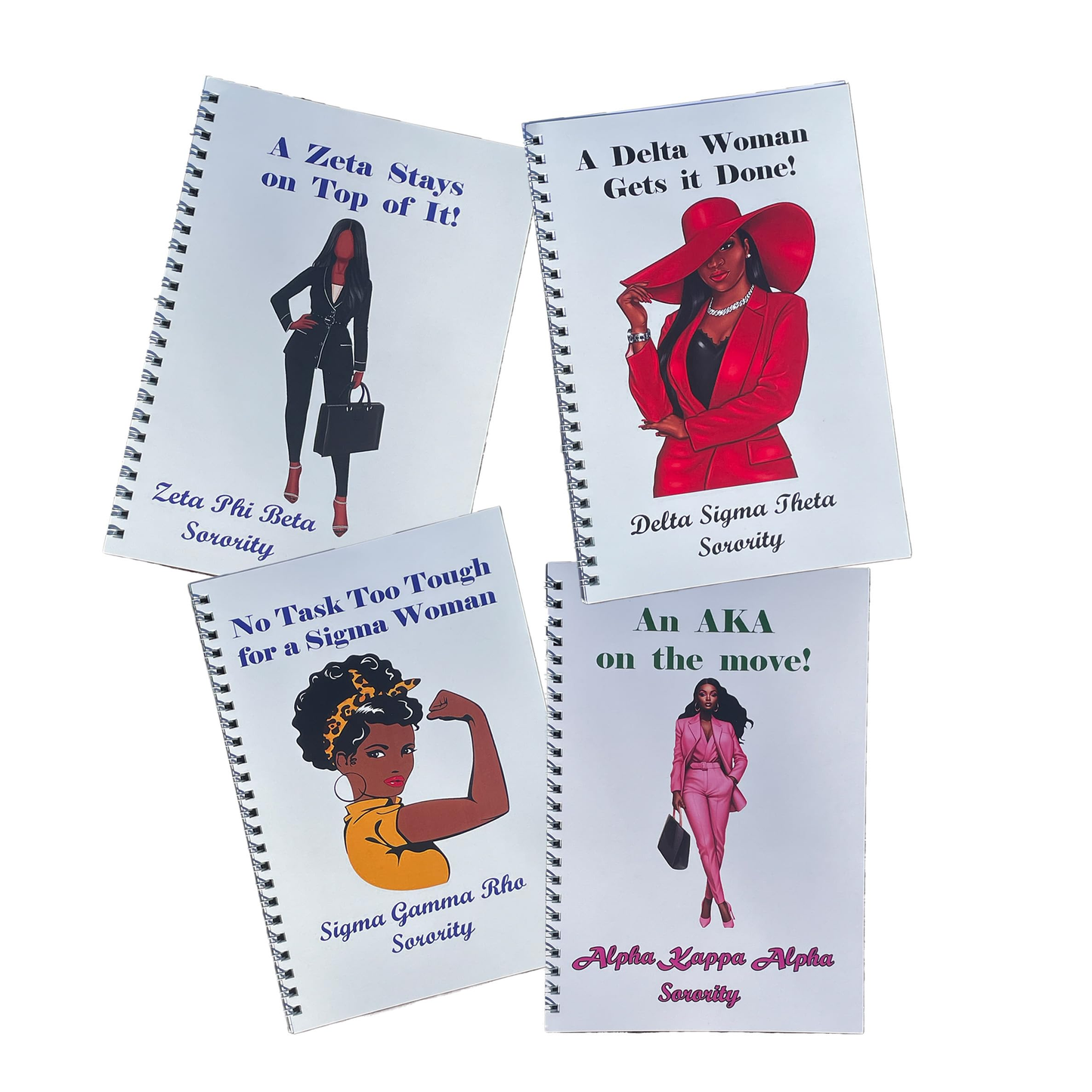 Delta Sorority Pen & Mini-Spiral Notebook Set (8.5inx5.5in)