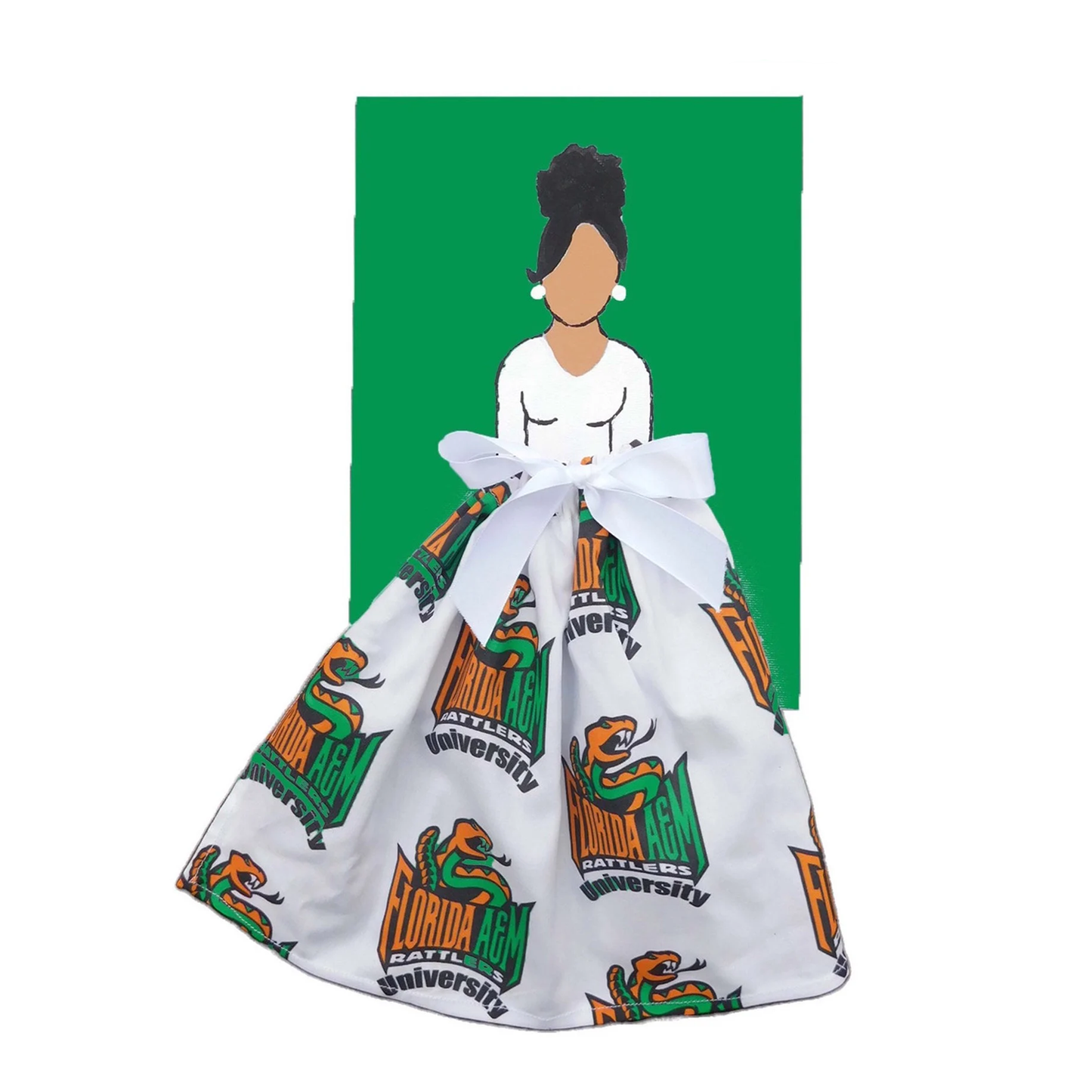 HBCU Doll Artwork Painting (8in x 10in)
