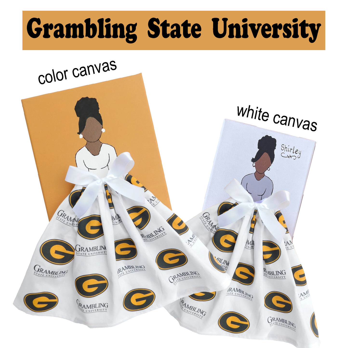 HBCU Doll Artwork Painting (8in x 10in)