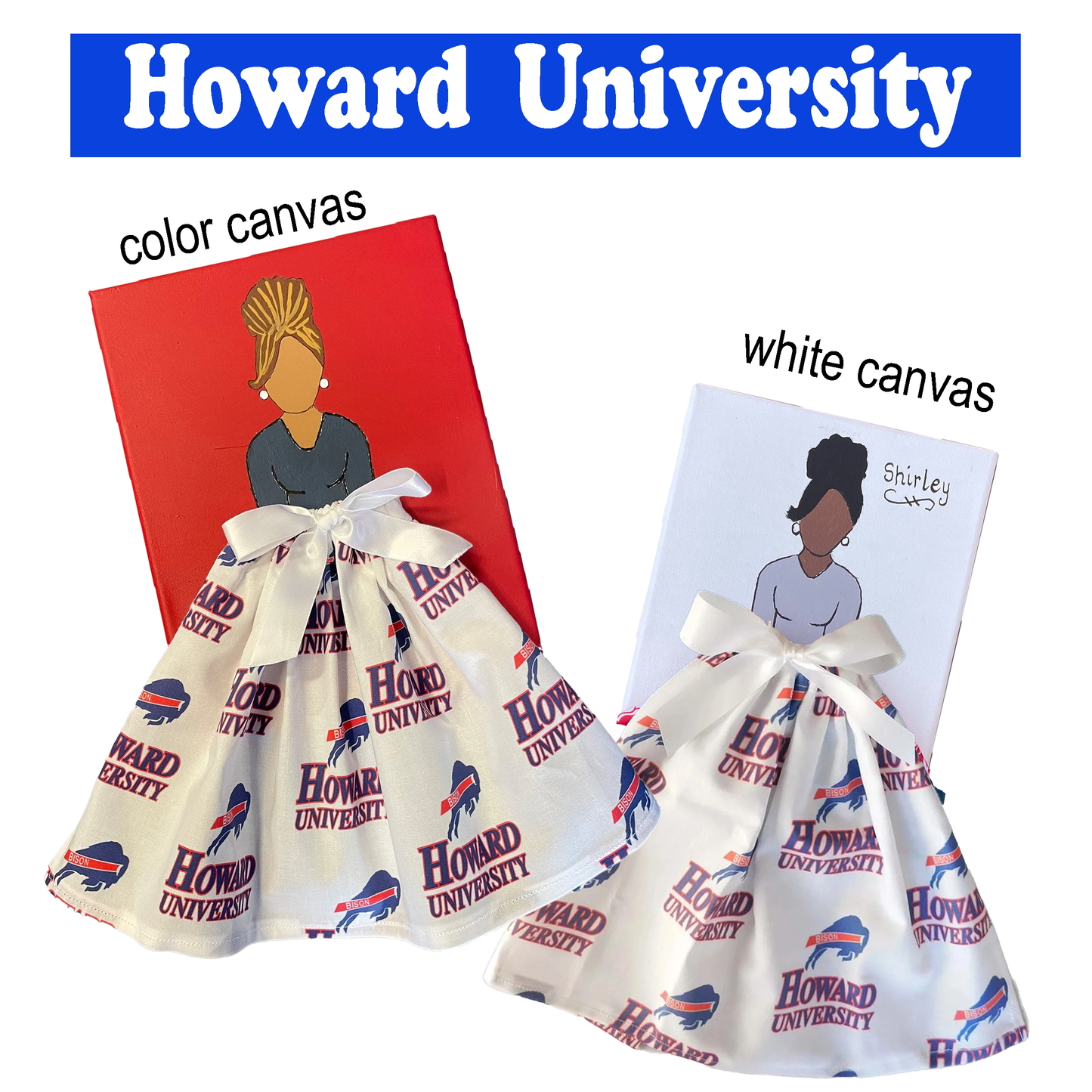 HBCU Doll Artwork Painting (8in x 10in)