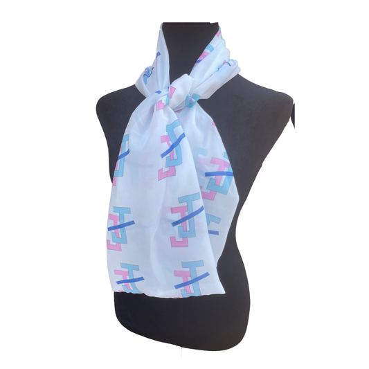 Jack and Jill of America Paraphernalia - Necktie 48in x 8in - Pink Blue
