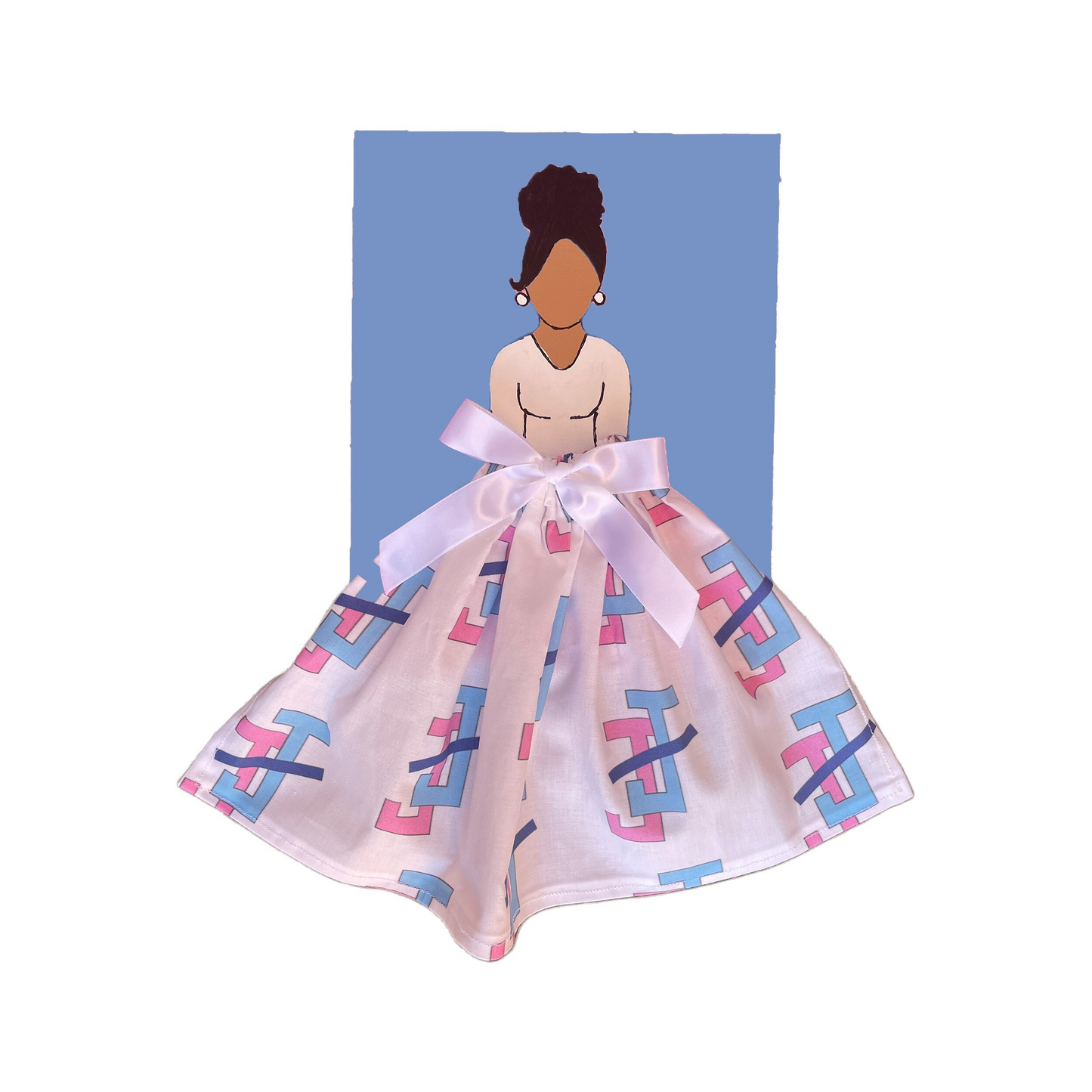 Jack & Jill of America Doll Artwork Painting (8in x 10in)