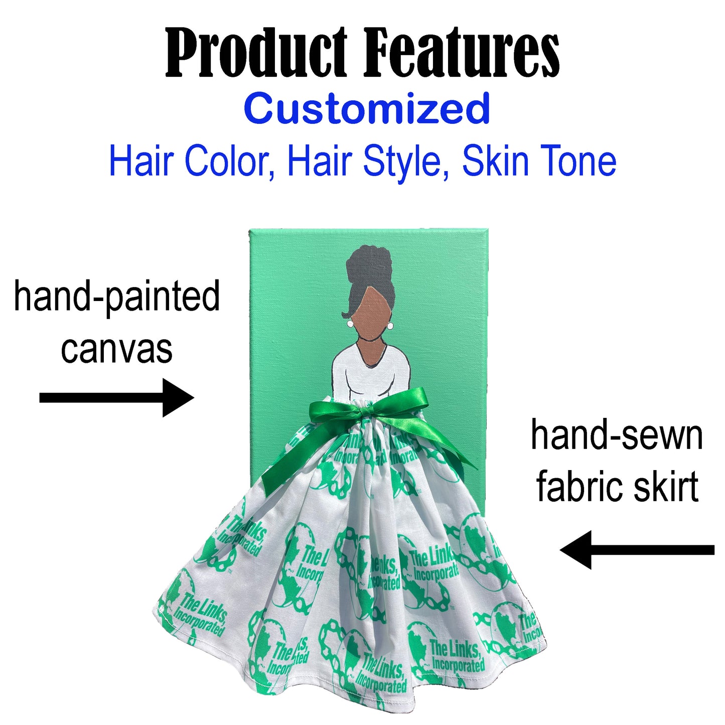 Link Doll Artwork Painting (8in x 10in)