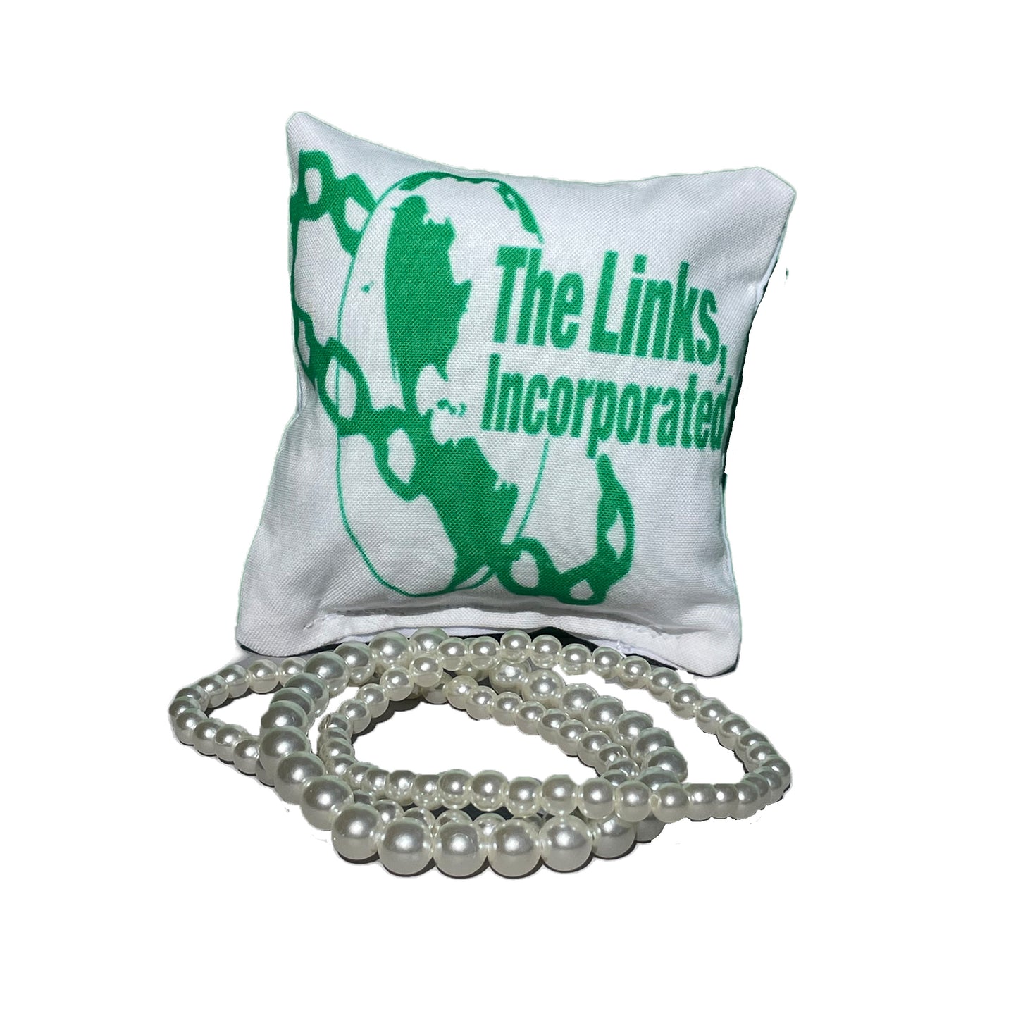 Links Incorporated Gift Pearl Bracelet Sets Jewelry Pillow (4in.x4in.)