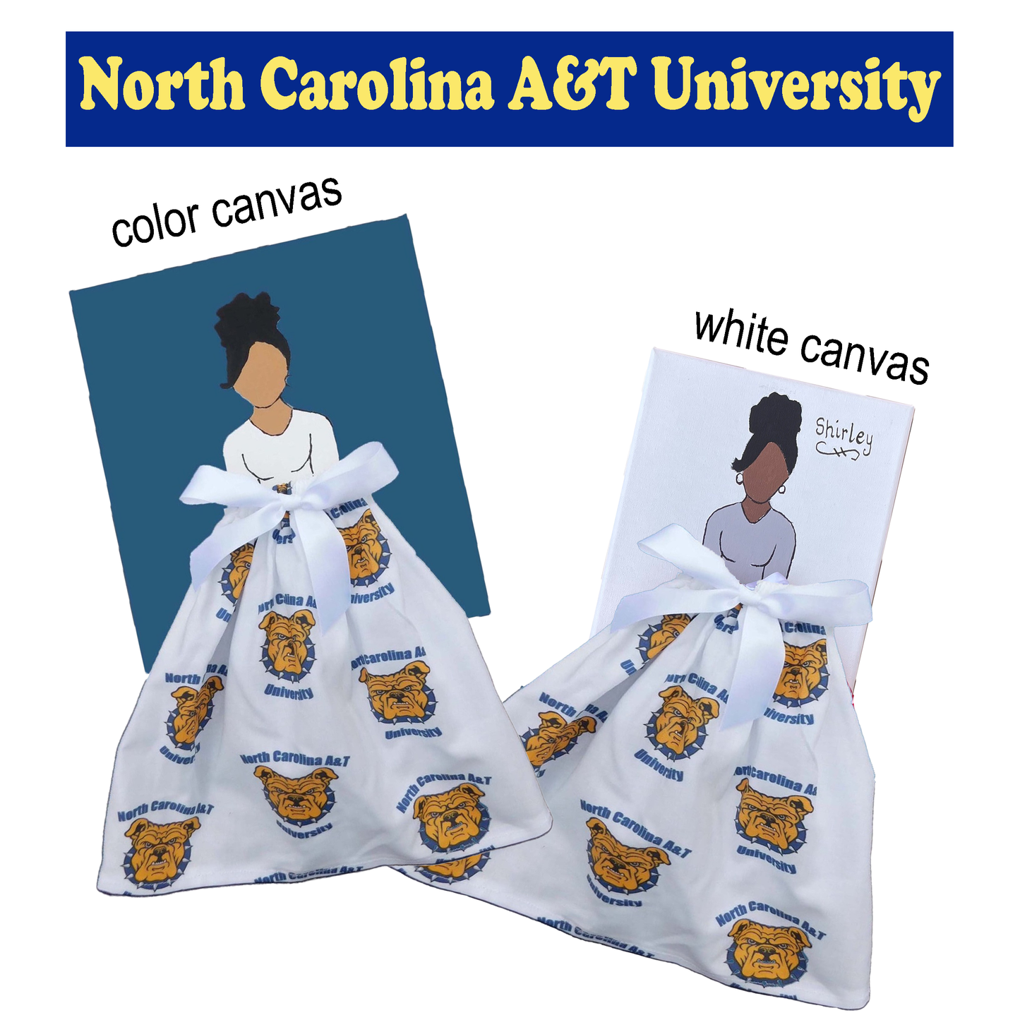 HBCU Doll Artwork Painting (8in x 10in)
