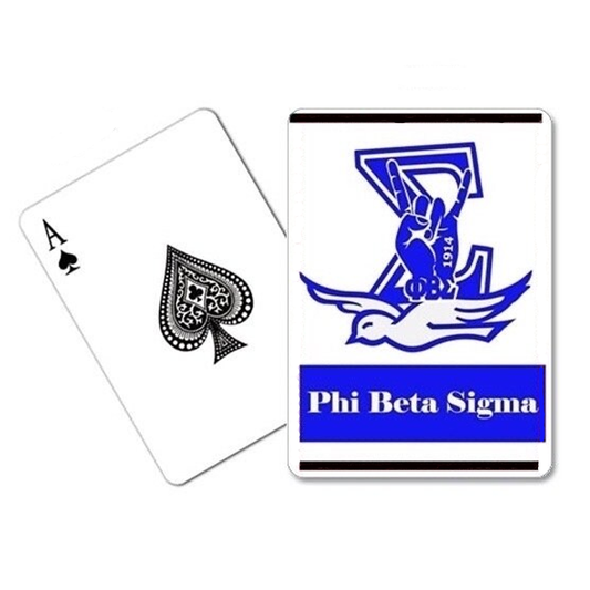 Phi Beta Sigma Fraternity Playing Cards for Gifts, Decoration, Party Games