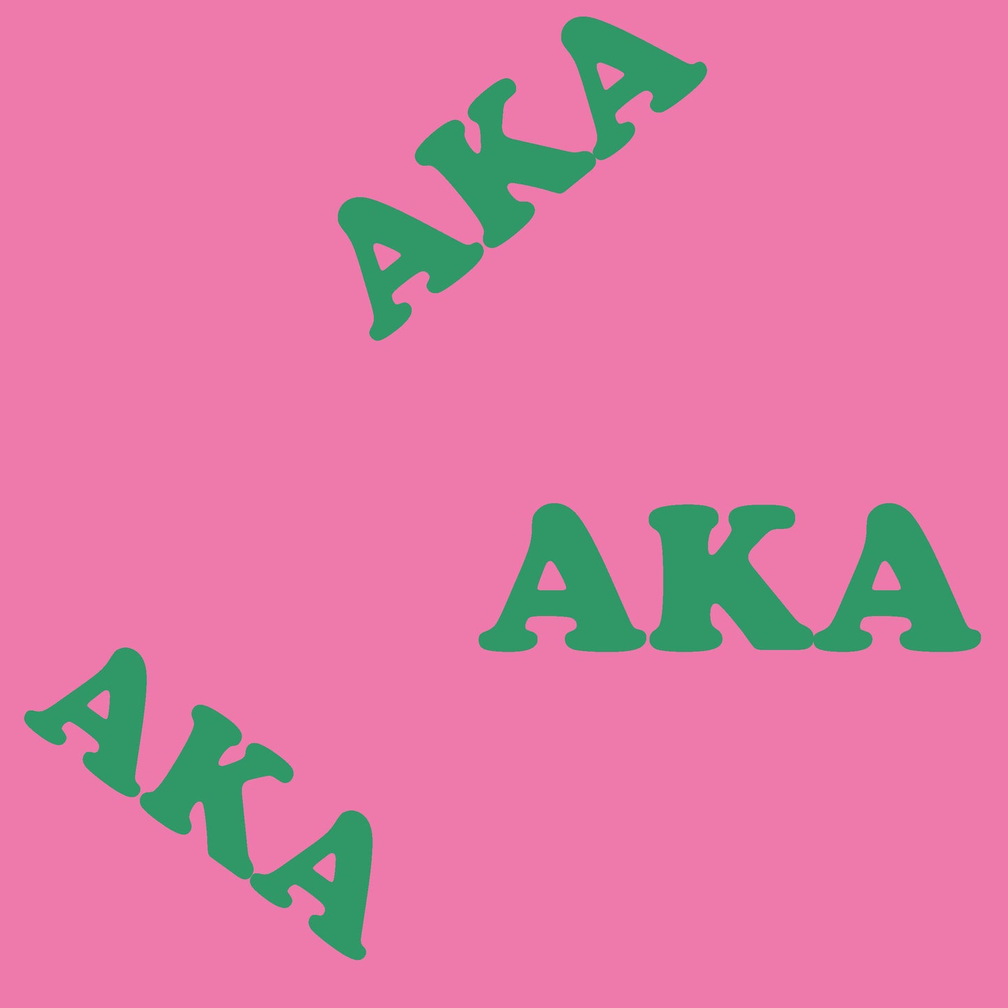 Alpha Kappa Alpha Sorority Barbie w/ Doll Stand_Print AKA Dress (12in. Tall)