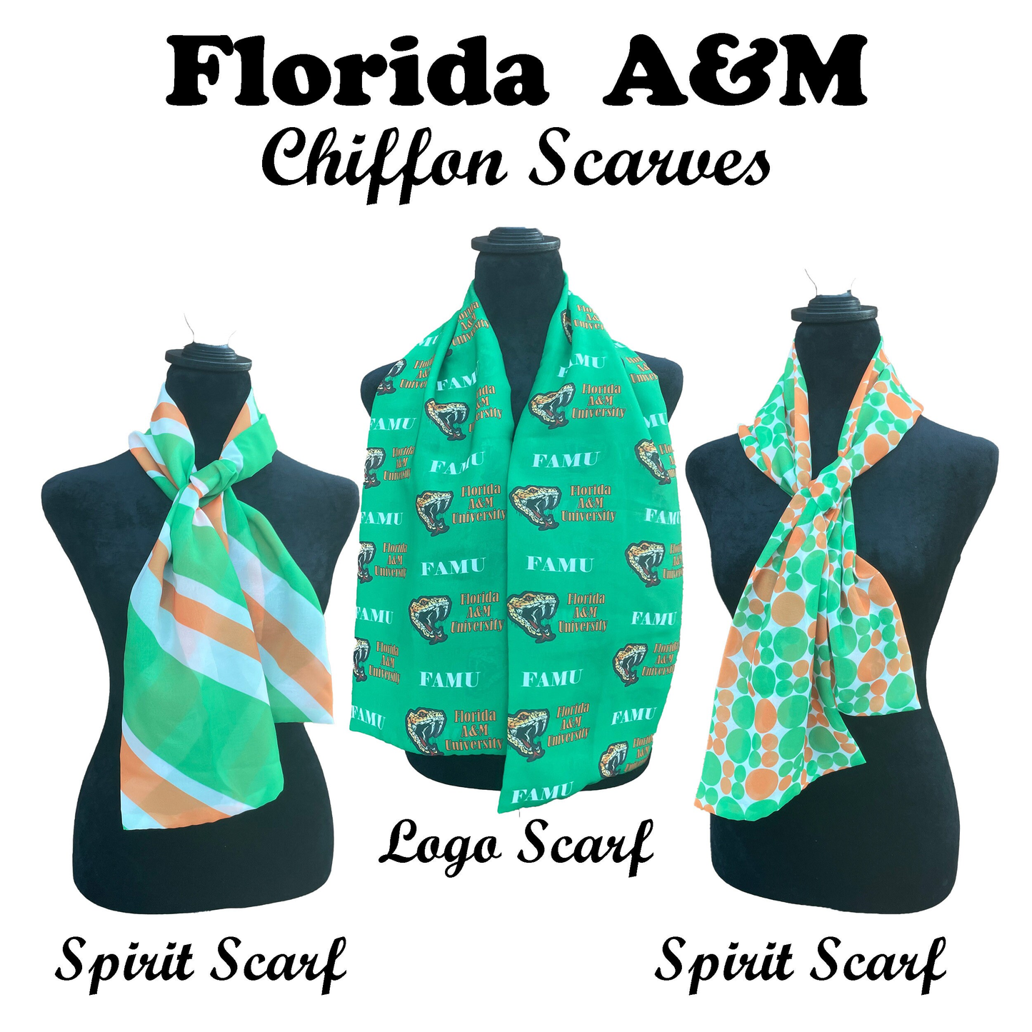 HBCU Spirit Wear Necktie Sets