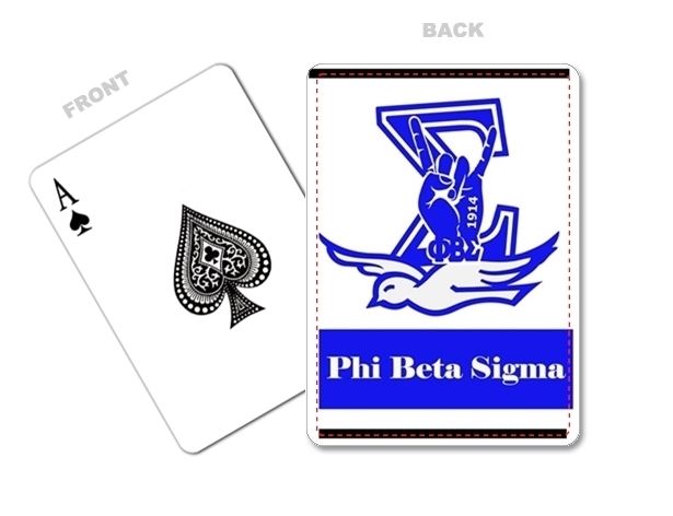 Phi Beta Sigma Fraternity Playing Cards for Gifts, Decoration, Party Games