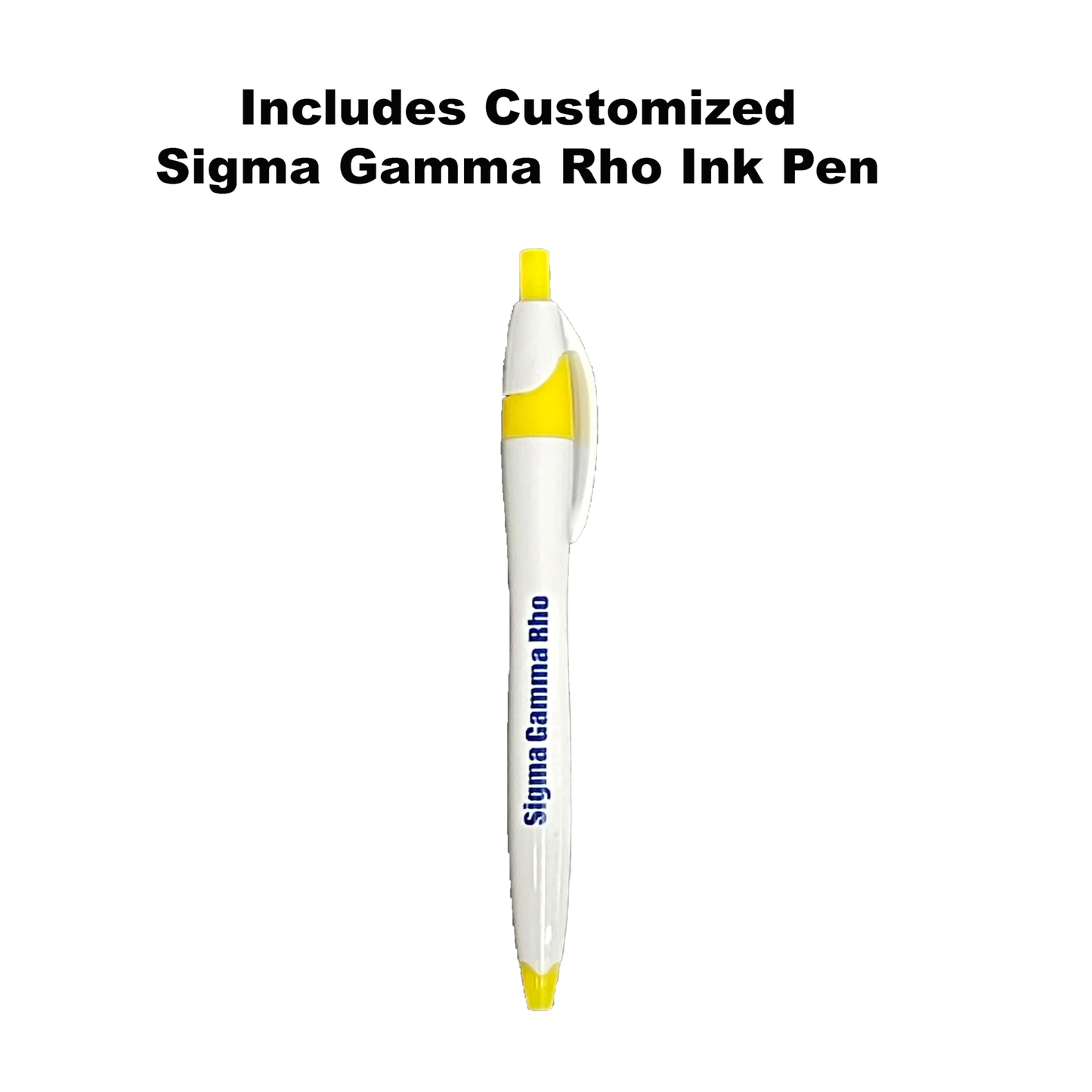 Sigma Sorority Pen & Mini-Spiral Notebook Set (8.5inx5.5in)