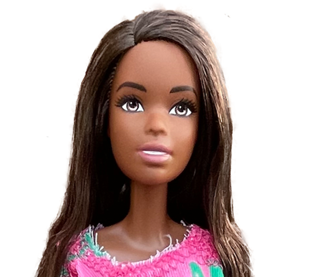 Alpha Kappa Alpha Doll with Pink and Green Dress (12in. Tall)